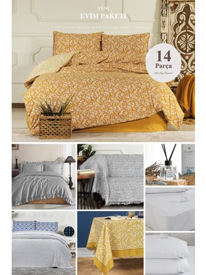 Elart Siena Çeyiz Seti 14 Parça Sarı