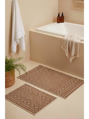 Iskandinav Desen 2’li Banyo & Klozet Paspas Takımı