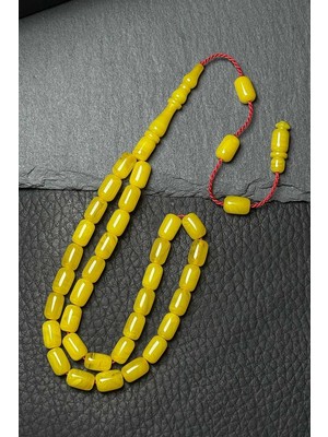 Tesbihkenti Ideal Boy Akıcı Çekim Limon Sarısı Sıkma Kehribar Tesbih