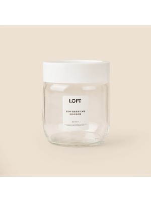 Voce 2'li Cam Banyo Seti - Şeffaf / Siyah - 425 ml