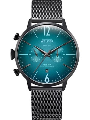 Welder WWRC421 Erkekler için 45 mm Kol Saati Suya Dayanıklı Çelik Kasa ve Mavi Kadran ile Şık Tasarım