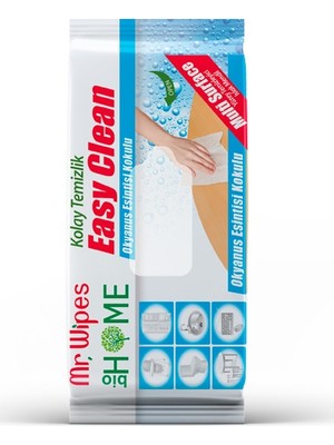 Farmasi Mr. Wipes Easy Clean 40 Adet Okyanus Esintisi Kokulu Temizleme Mendili Kolay Temizlik Sağlar