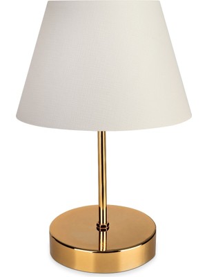 Evlight Nura Gold Krem Renkli Abajur Salon Kullanımı İçin Modern Tasarım