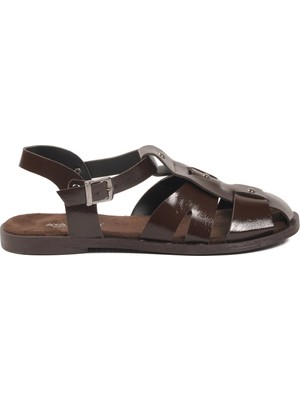 Ayakmod Kahve Hafif Slingback Kadın Terlik 335335 Z