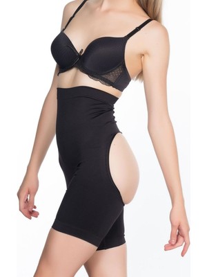 Bemy Store Siyah Mı Emay 2063 Popo Açık Paçalı Korse