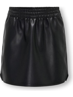 Only Kogblake Faux Lea Pull-Up Skırt Pnt Kız Çocuk Siyah Etek - 15304047