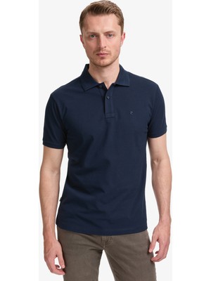 Pierre Cardin Erkek Lacivert Slim Fit Basic Tişört 50321128-VR033