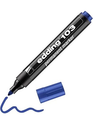 Edding Permanent Markör Yuvarlak Uç Mavi ED-103