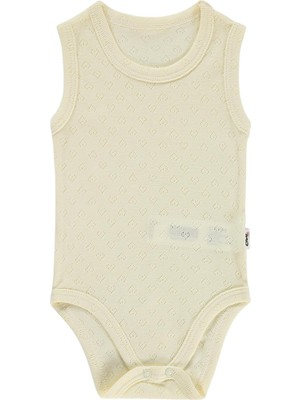 Civil Baby Jakarlı 3-36 Ay Çıtçıtlı Badi - Sarı