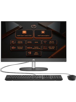 Hp Proone 240 G10 Ultra 5 125U 24GB 512GB SSD 23.8" Fhd Windows 11 Pro All In One Pc D1GD0ET 011