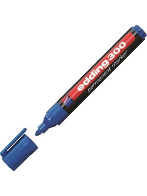 Edding Permanent Markör Yuvarlak Uç Mavi ED-300