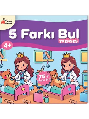 Playever 5 Farkı Bul Prenses Dikkat Ve Görsel Algı Etkinlik Kitabı