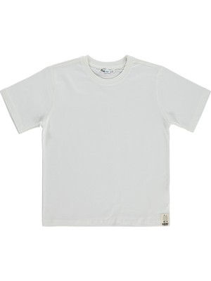Civil Boys Basic Surf Etiketli 10-13 Yaş Tişört  - Kırık Beyaz