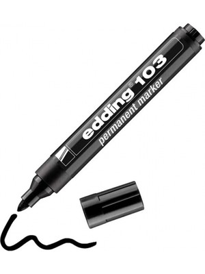 Edding Permanent Markör Yuvarlak Uç Siyah ED-103