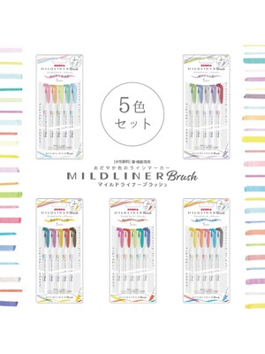 Dora Shopping Mıldlıner Brush 5c-Rc-N Set