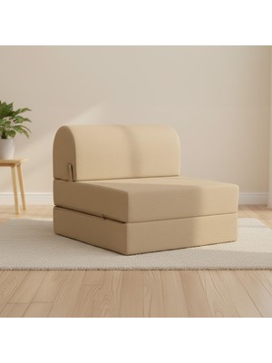 Dora Shopping Homedius Katlanır Yataklı Koltuk Bej