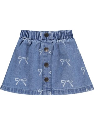 Civil Baby Fiyonk Empirmeli Kot 6-18 Ay Etek - Mavi