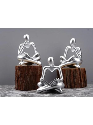 Dora Shopping Iskandinav Tarz 3 Adet Lüks Stil Figürü Soyut Şekil Biblo Heykel Ev Dekorasyon Süsleri Masa Dekoru D