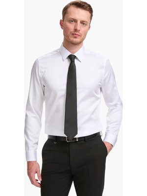 Pierre Cardin Erkek Beyaz Non Iron Easy Care Kumaş Slim Fit Basic Gömlek 50321020-VR013