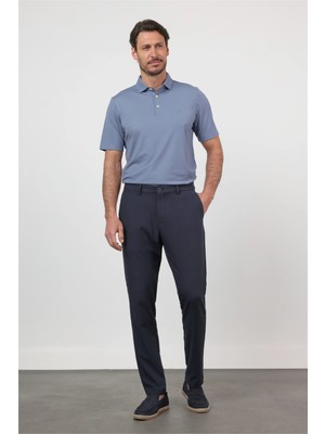 İmza Koyu Lacivert Yan Cep Comfort Fit Esnek Chino Pantolon 1003260171