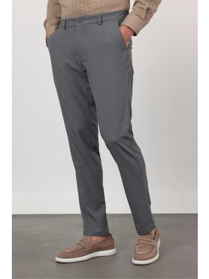 İmza Füme Yan Cep Comfort Fit Esnek Chino Pantolon 1003260171