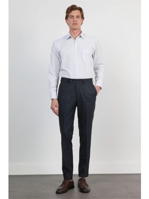 İmza Lacivert Yan Cep Basic Slim Fit Esnek Pantolon 1003260013