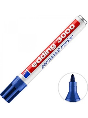 Edding Permanent Markör Yuvarlak Uç Mavi ED-3000