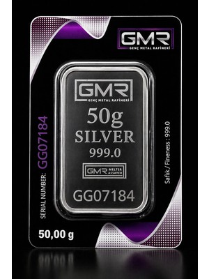GMR 50 Gram Külçe Gümüş