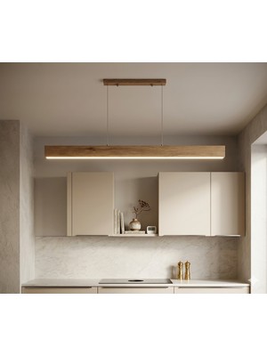 Trend LED Aydınlatma Ahşap Desenli Lineer LED Aydınlatma 3000K Gün Işığı 120CM