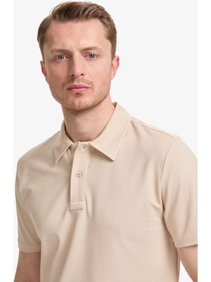 Pierre Cardin Erkek Bej Regular Fit Tişört 50321157-VR011