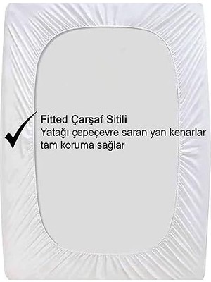 Vionel %100 Pamuklu, Sıvı Geçirmez Bebek Alezi,bebek Alez Yatak Koruyucu, Çocuk Yatak Koruyucu Alezi, Beşik Yatak Alezi, Beşik Yatak Koruyucu (80 x 180)