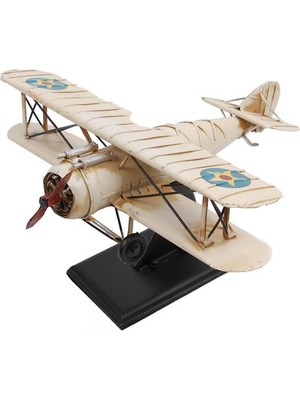 Aydogan's Dekoratif Metal Uçak 2 Kanatlı Biblo Dekoratif Hediyelik
