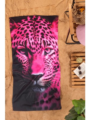 Mossyna | Plaj Havlusu | 75*150 cm | Bambu ve Pamuklu | Baskılı | Yıkanabilir | Antialerjik