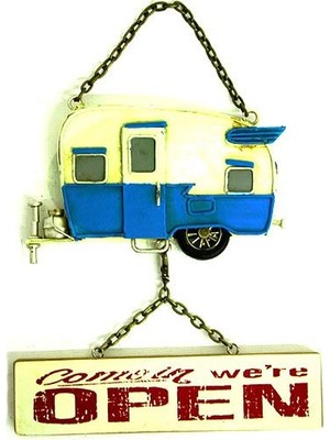 Aydogan's Dekoratif Metal Kapı Yazısı Karavan Vintage Dekoratif Hediyelik