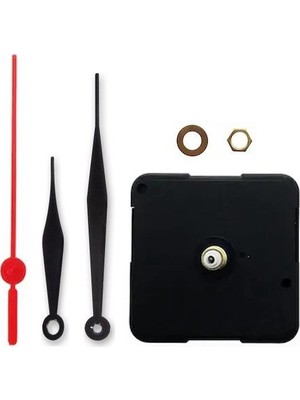 Hobialem 1 Adet Sessiz Duvar Saat Mekanizması 10 mm Şaft Metal Akrep Yelkovan Hediye Seçeneği
