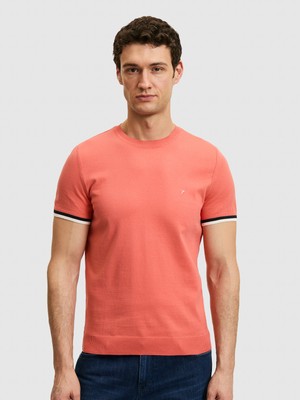 Cacharel Erkek Mercan Slim Fit Bisiklet Yaka Triko T-Shirt 50300809-VR186