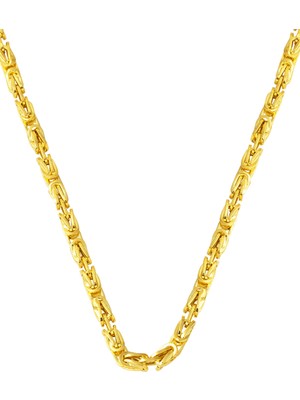 Bilezikci 14 Ayar Altın 3 mm. Kral Zincir 55 cm
