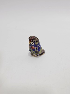 Hasyılmaz Antika Cloisonne Minyatür Baykuş 4,3x3,1cm 152
