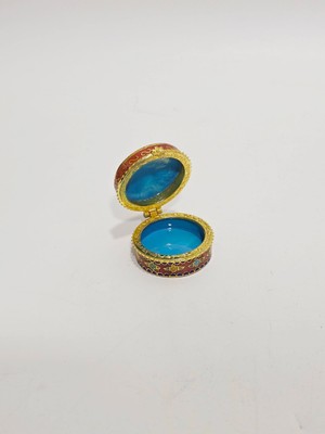 Hasyılmaz Antika Cloisonne Minyatür Kutu 4,4x2,5cm 072