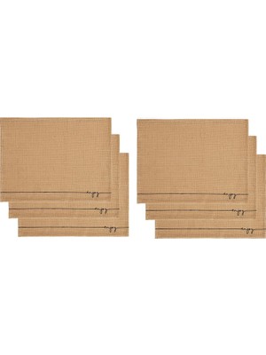 Dora Shopping 6'lı Jüt Amerikan Servis Seti 45 x 35 cm