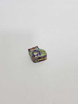 Hasyılmaz Antika Cloisonne Minyatür Kutu 3,5x3,2cm 083