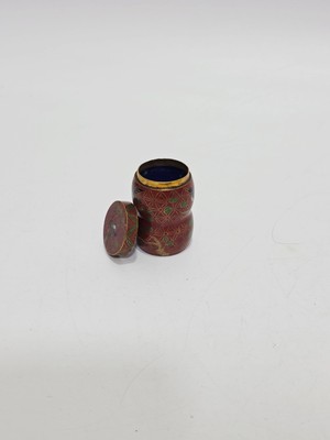 Hasyılmaz Antika Cloisonne Minyatür Kutu 5,5cm 019