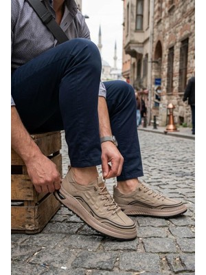 Pepita E146 Rahat Hafif Keten Özel Tasarım Spor Sneaker Erkek Ayakkabı