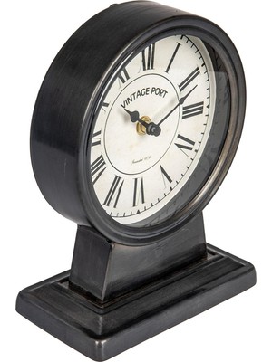 Dora Shopping Creative -Op Metal Mantel Saat, Gunmetal