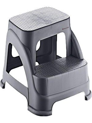 Dora Shopping Basamaklı Kaymaz Büyük Boy Tabure - 120 Taşıma Kapasiteli - Basamaklı Tabure - Sert