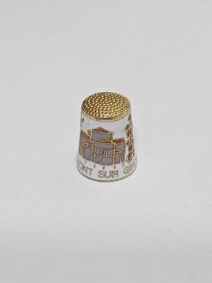 Hasyılmaz Antika Cloisonne Emaye Yüksük 24,40X20MM 047
