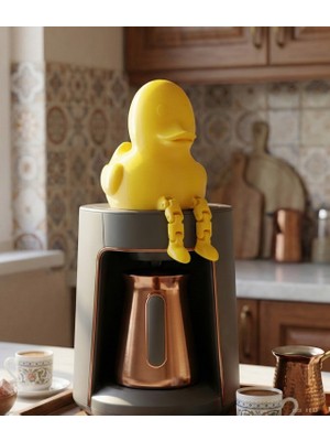 Ulu Pazarlama Sarkık Ayaklı Sarı Ördek Dekor Biblo