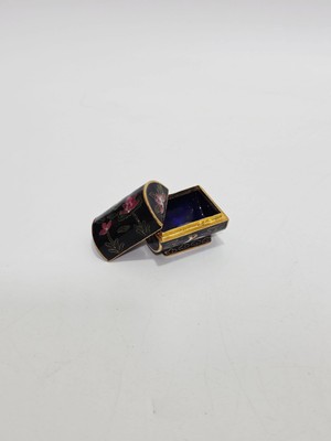 Hasyılmaz Antika Cloisonne Minyatür Kutu 4,3x3,6cm 099