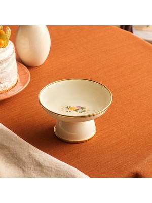 Karaca Viyan Emaye Ayaklı Sunumluk Gold 14 cm