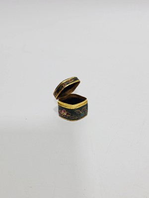 Hasyılmaz Antika Cloisonne Minyatür Kutu 2,9X2CM 117